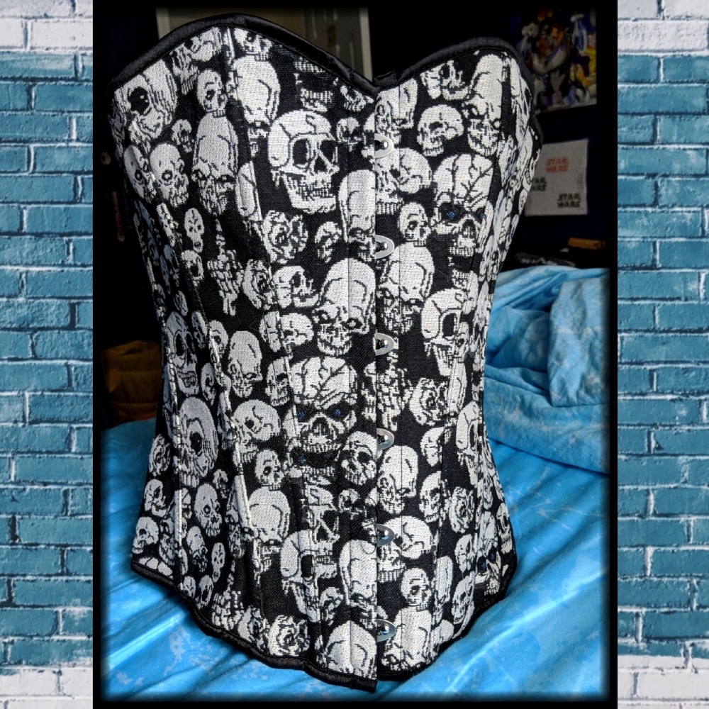 SOLD on Merc Skull Corset 💀